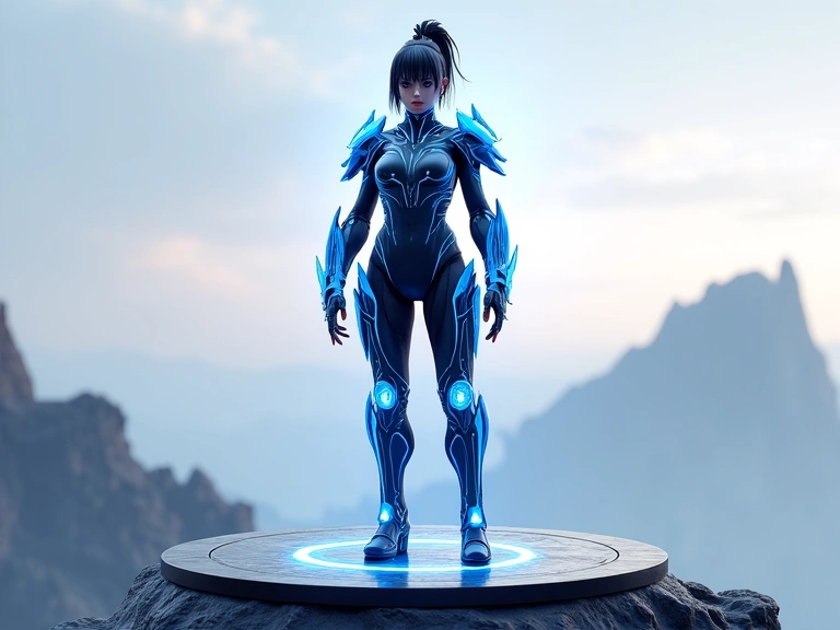 3D character model with customizable skin