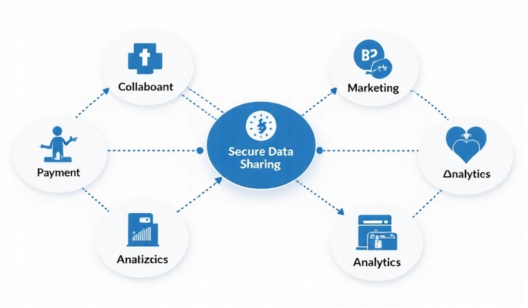 Network of interconnected services and data sharing
